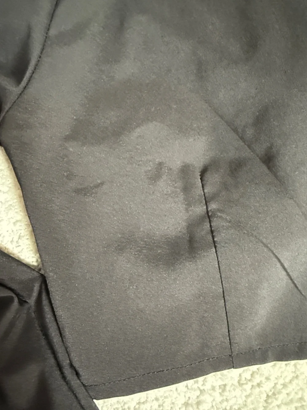 Twist-Front Cropped Blouse with Collared Neck - Black - Picture 11 of 14